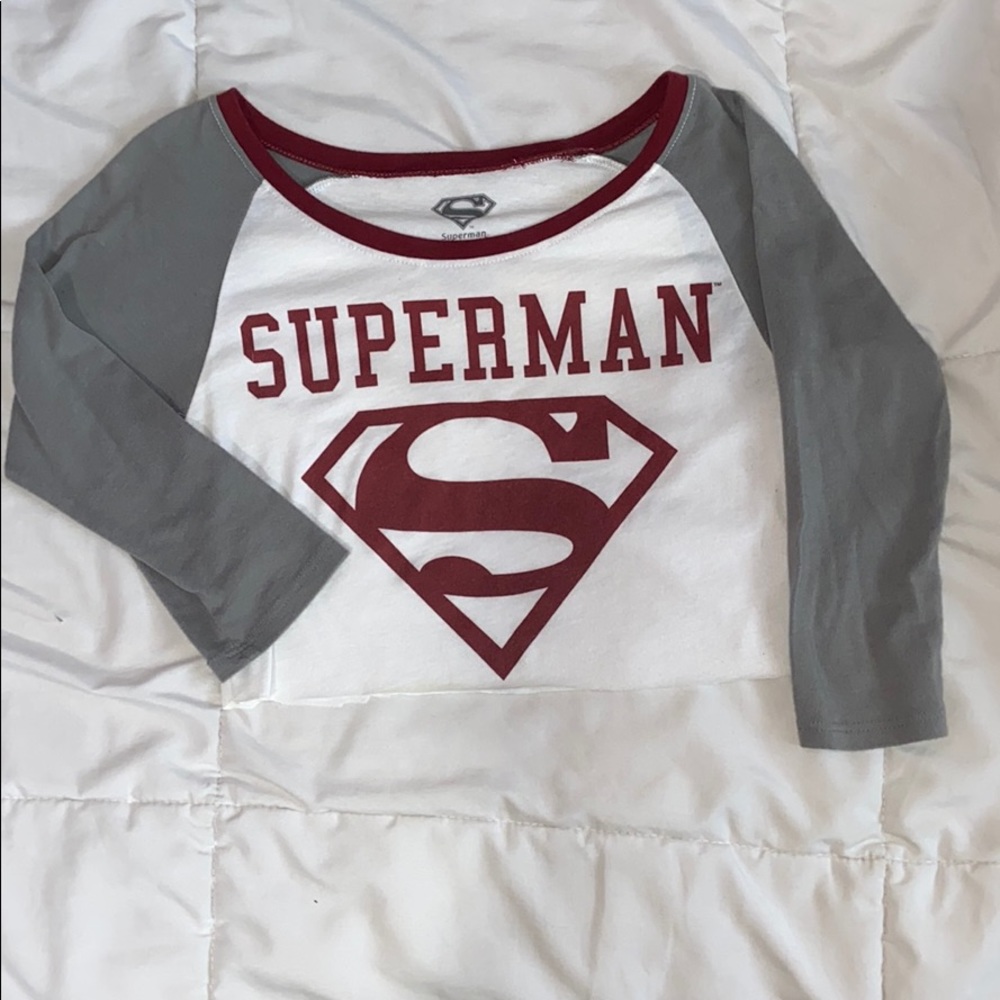 Superman cropped tee